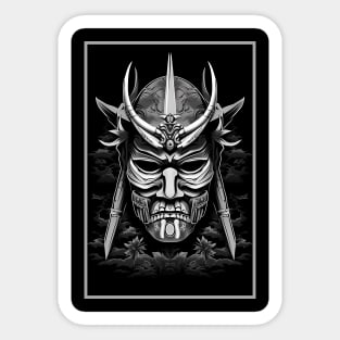 Japanese Samurai mask Sticker